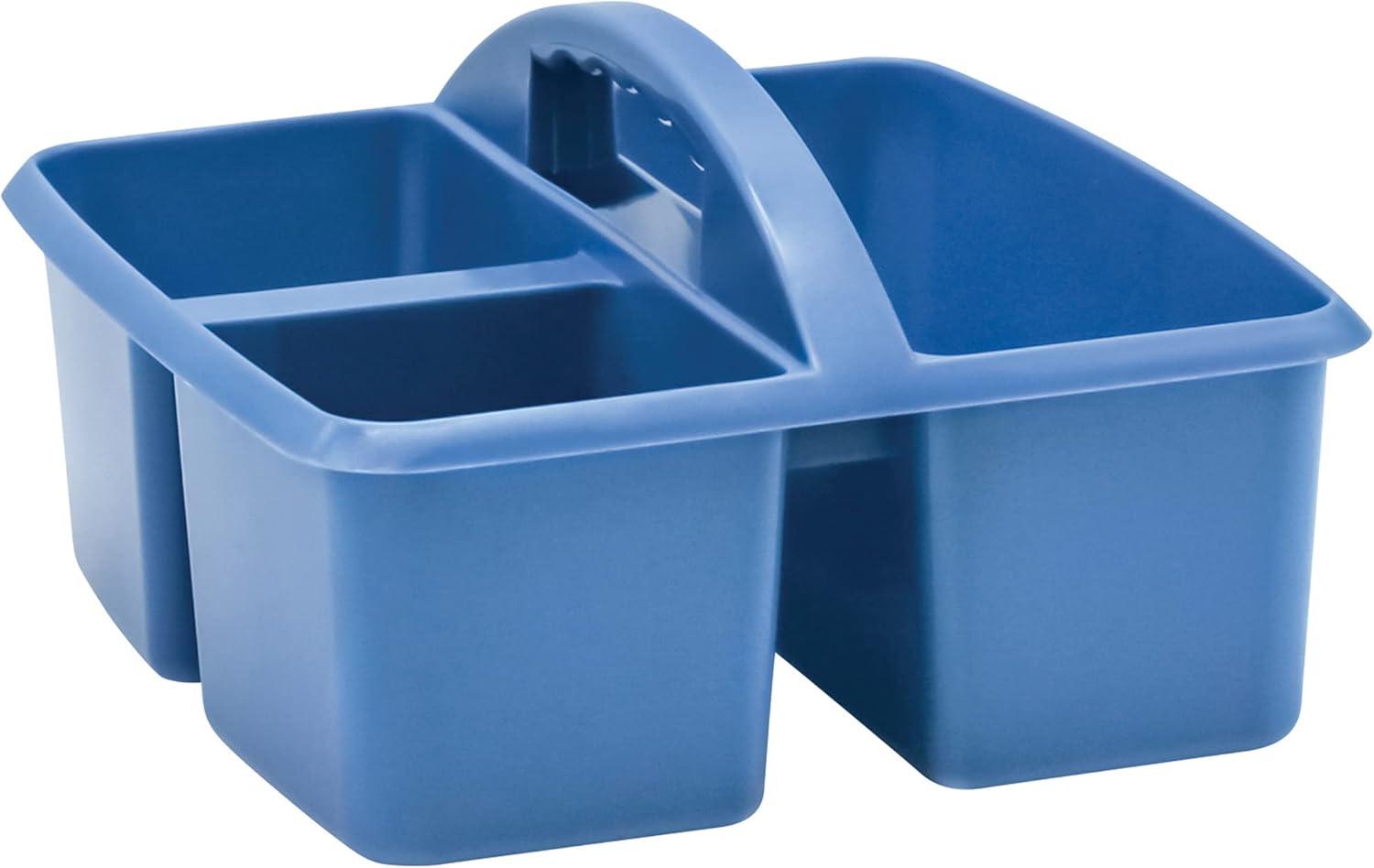 Slate Blue Stackable Plastic Kids Storage Caddy