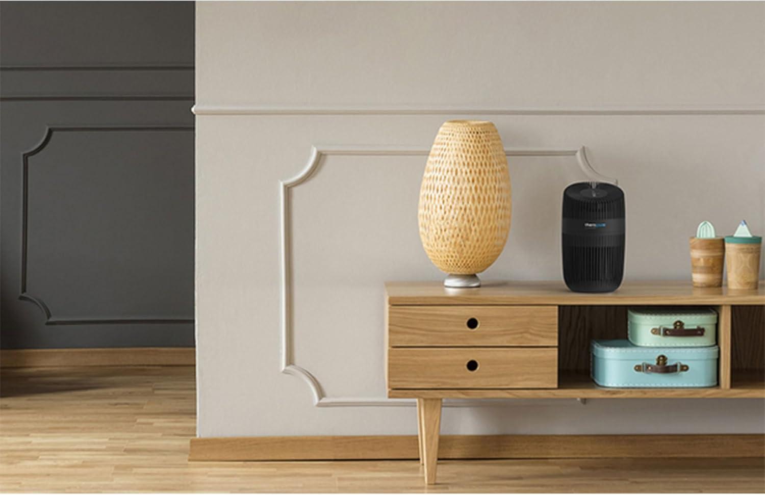 ENVION Therapure Desktop Purifier with UV Light, 2 Fan Speeds, Quiet Operation, Filter Change Indicator, and Cleanable HEPA Type Filter for Home Use