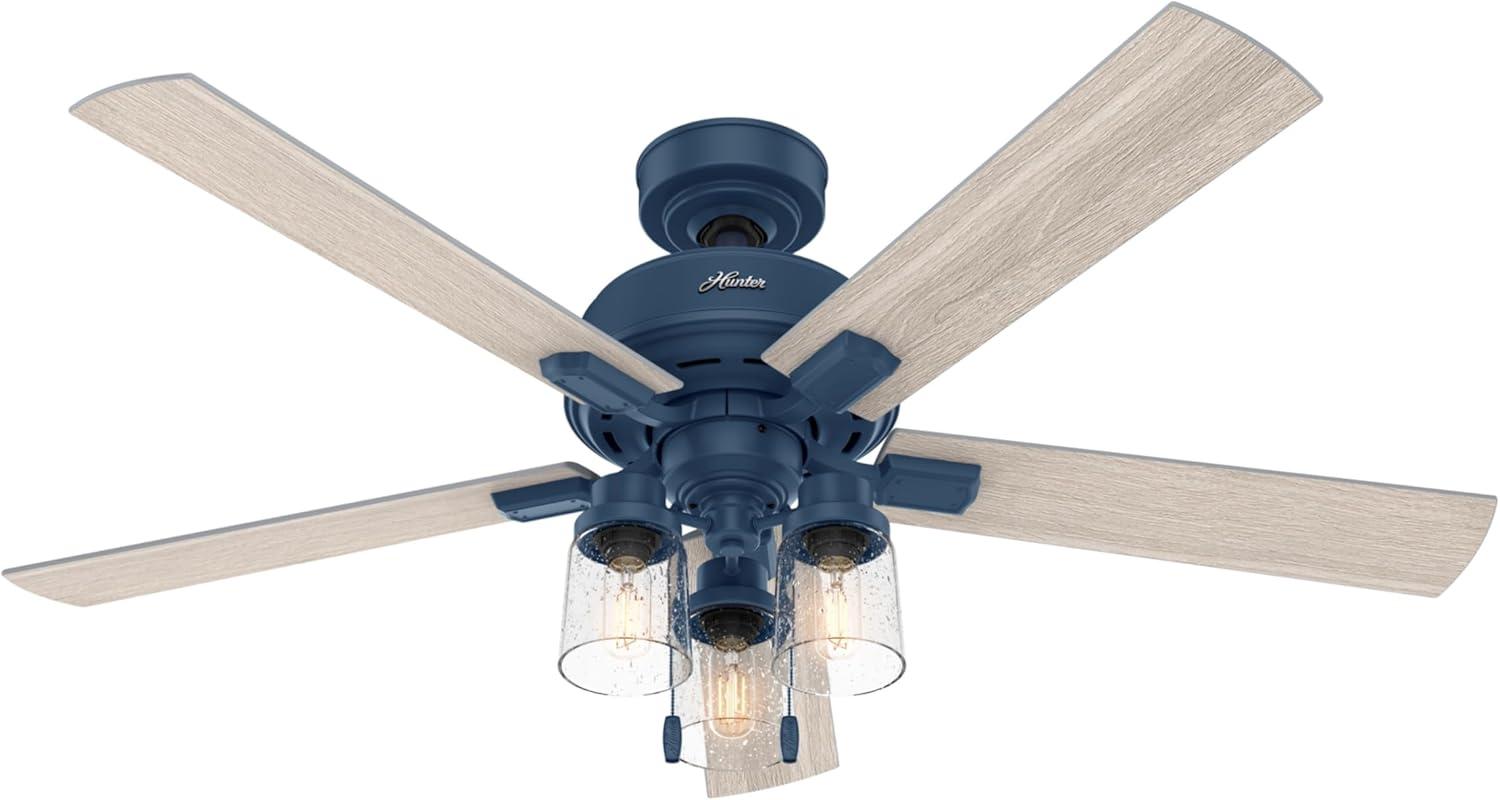 52" Hartland 5 - Blade Standard Ceiling Fan with Pull Chain and Light Kit Included