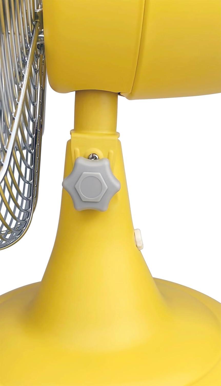 Good Housekeeping Good Housekeeping's All-Metal Retro 3-Speed 12" Oscillating Office Desk Table Fan (Multiple Finishes Available)