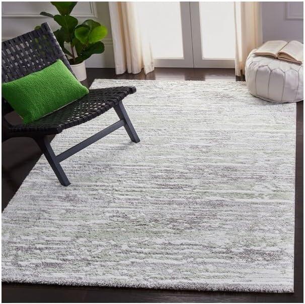 Century 300 CTY350 Power Loomed Indoor Area Rug - Grey/Green - 2'x5' - Safavieh