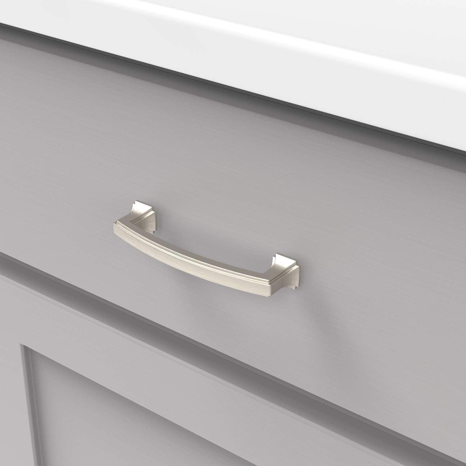 Bridges Kitchen Cabinet Handles, Solid Core Drawer Pulls for Cabinet Doors, 3 3/4" (96mm)