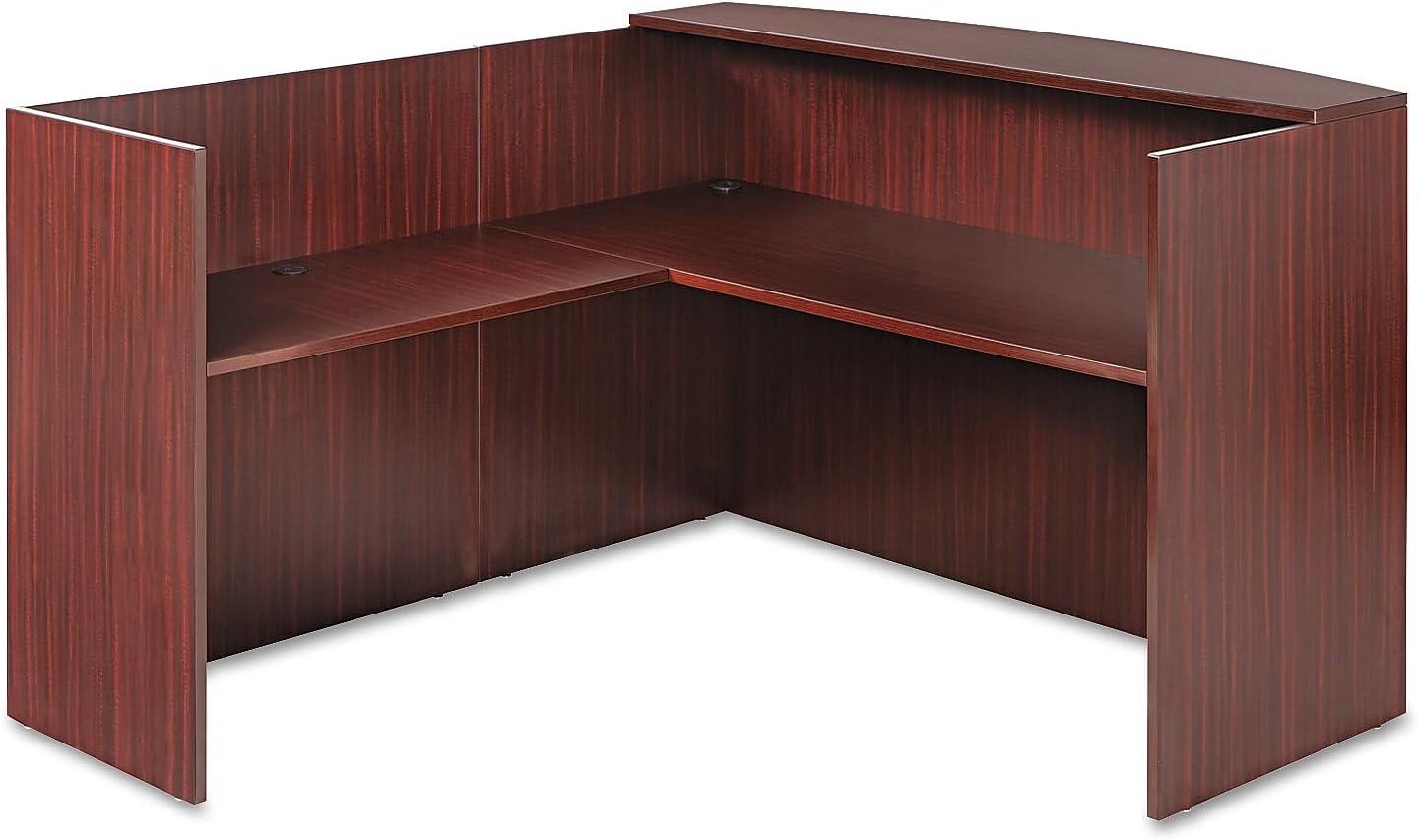 Valencia Series Rectangle Synthetic Laminate Reception Desk