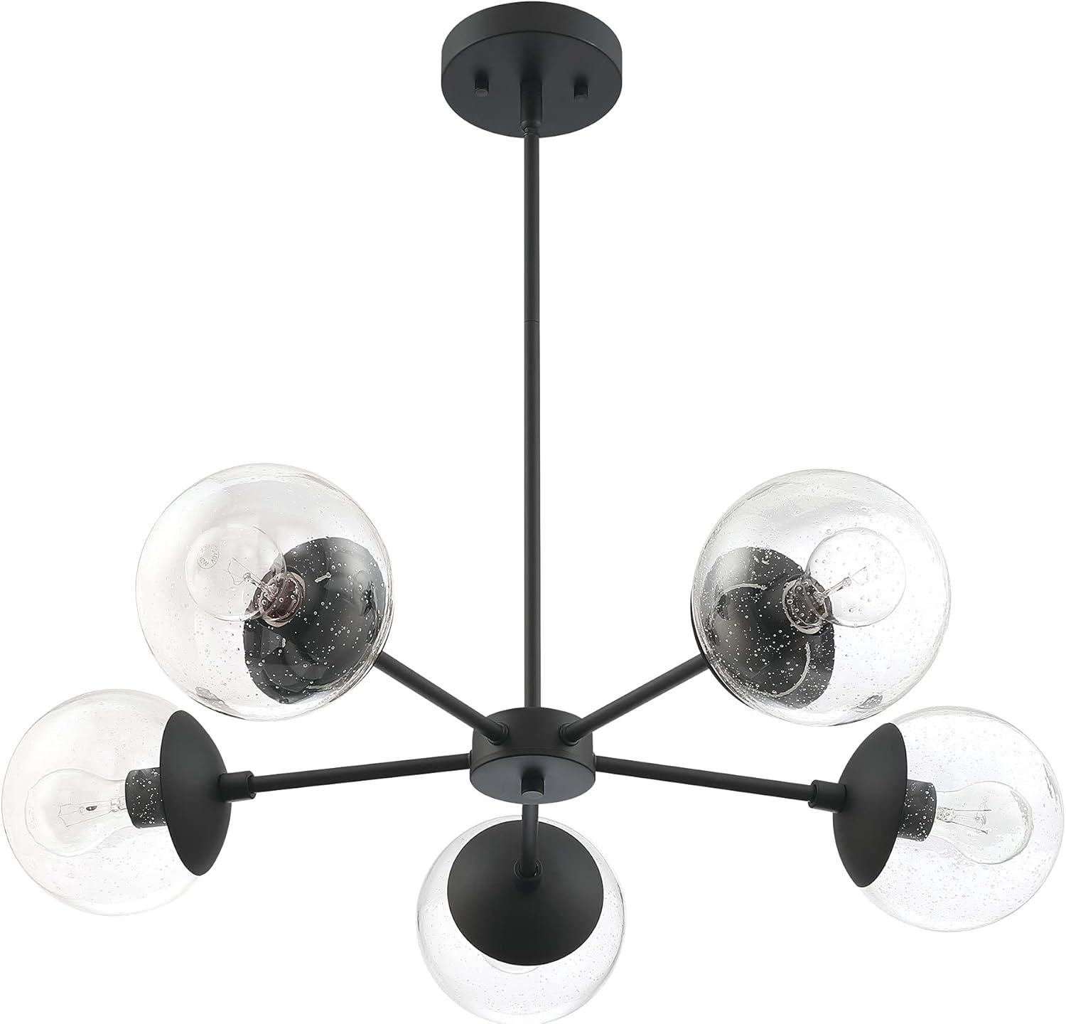 Design House Gracelyn 5-Light Chandelier in Matte Black