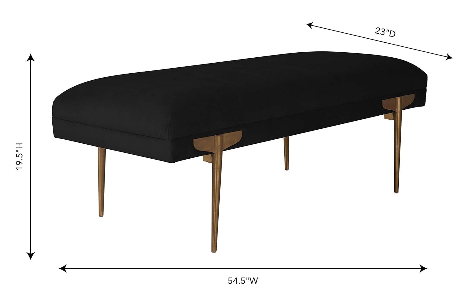 Amplitude 54" Velvet Bench