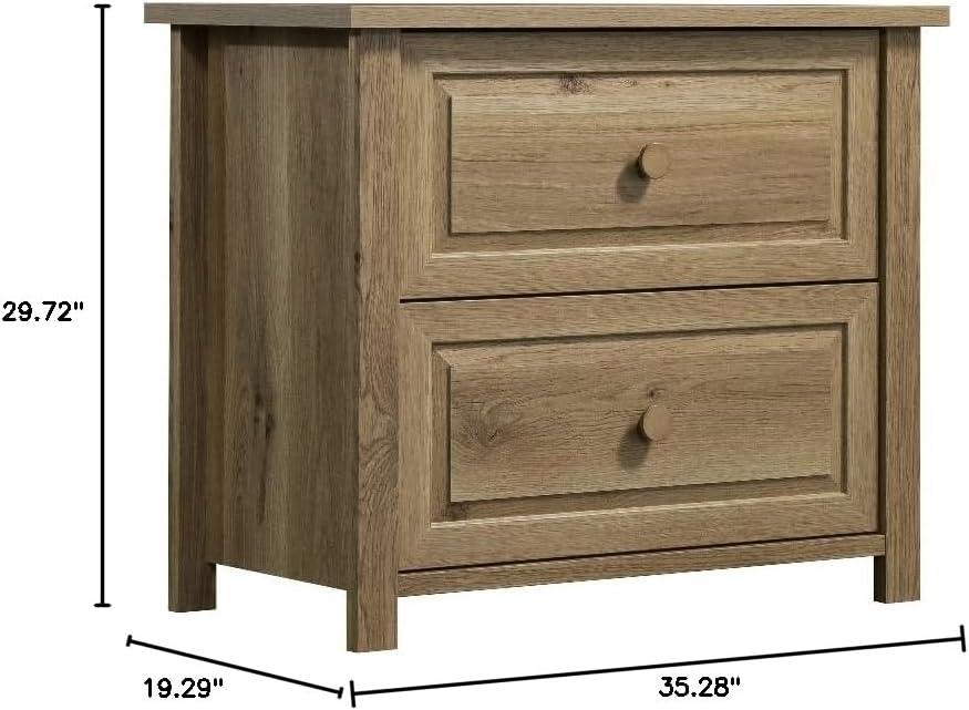 Sauder Hillmont Farm 2-Drawer Engineered Wood Lateral File in Timber Oak