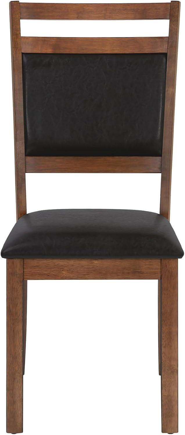 Monarch Specialties Dining Chair, Set Of 2, Side, Kitchen, Dining Room, Brown PU, 40" H, Indoor