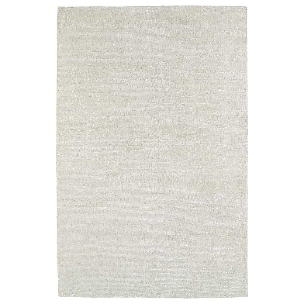 Carbon Dark Grey Handmade Wool and Viscose Rug 2' x 3'