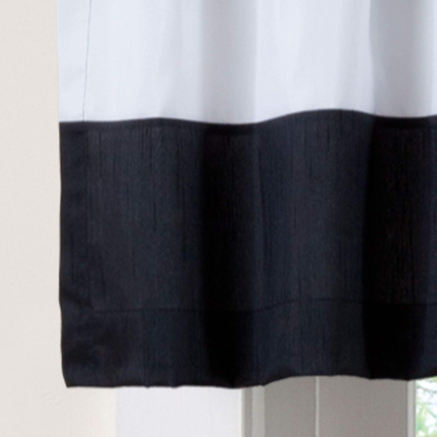 Lush Decor Striped Tailored 84'' W Curtain Valance in