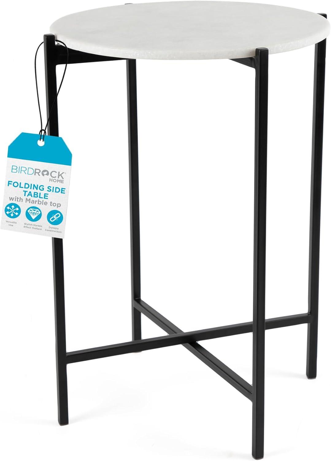 BirdRock Home Marble Tray Top End Table