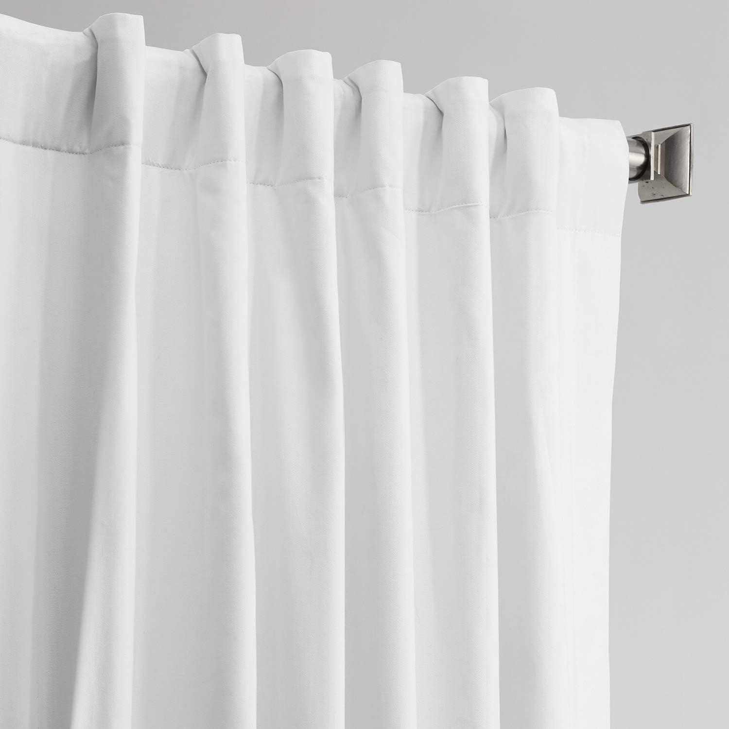 Fresh Popcorn Solid Cotton Blackout Curtain (1 Panel), Fresh Popcorn, 50W X 96L