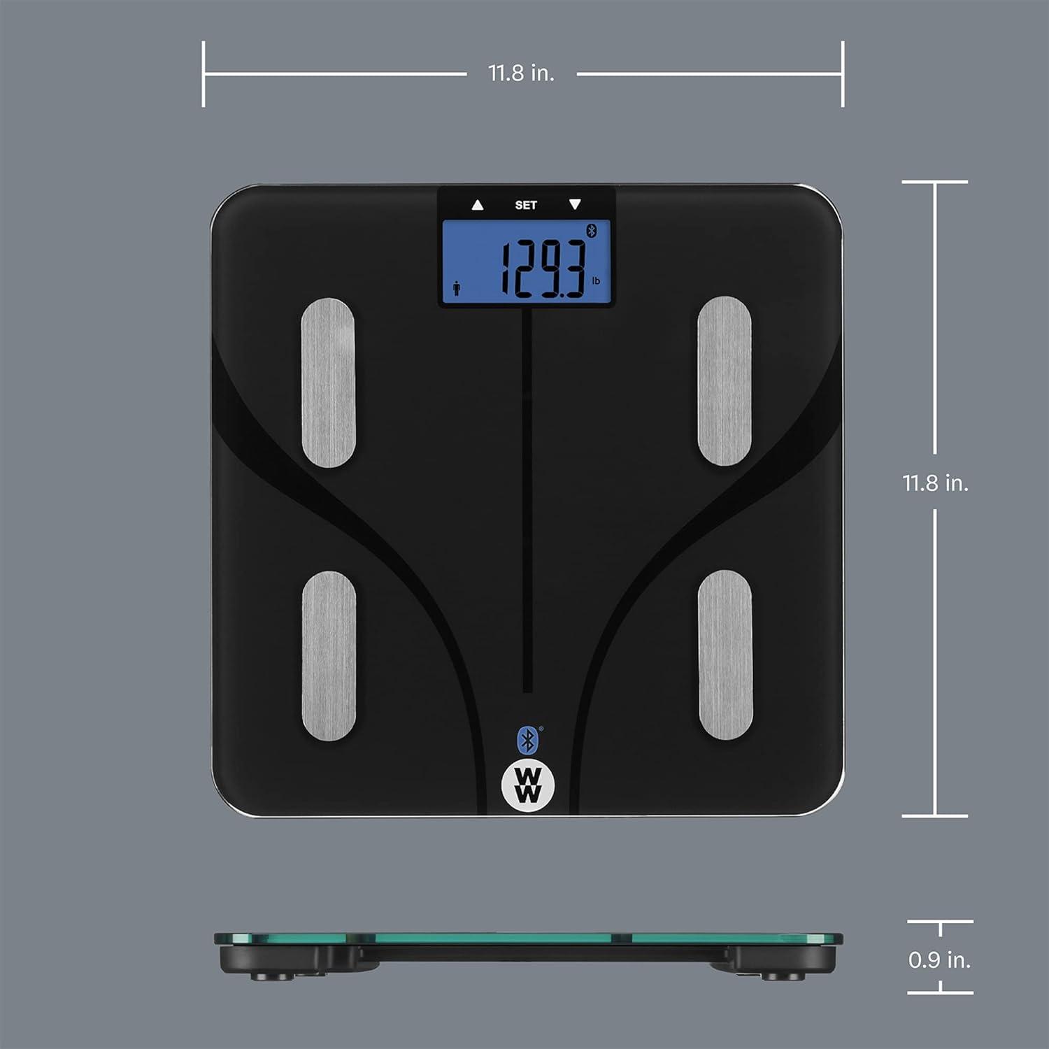 Black Digital Bluetooth Body Analysis Smart Scale