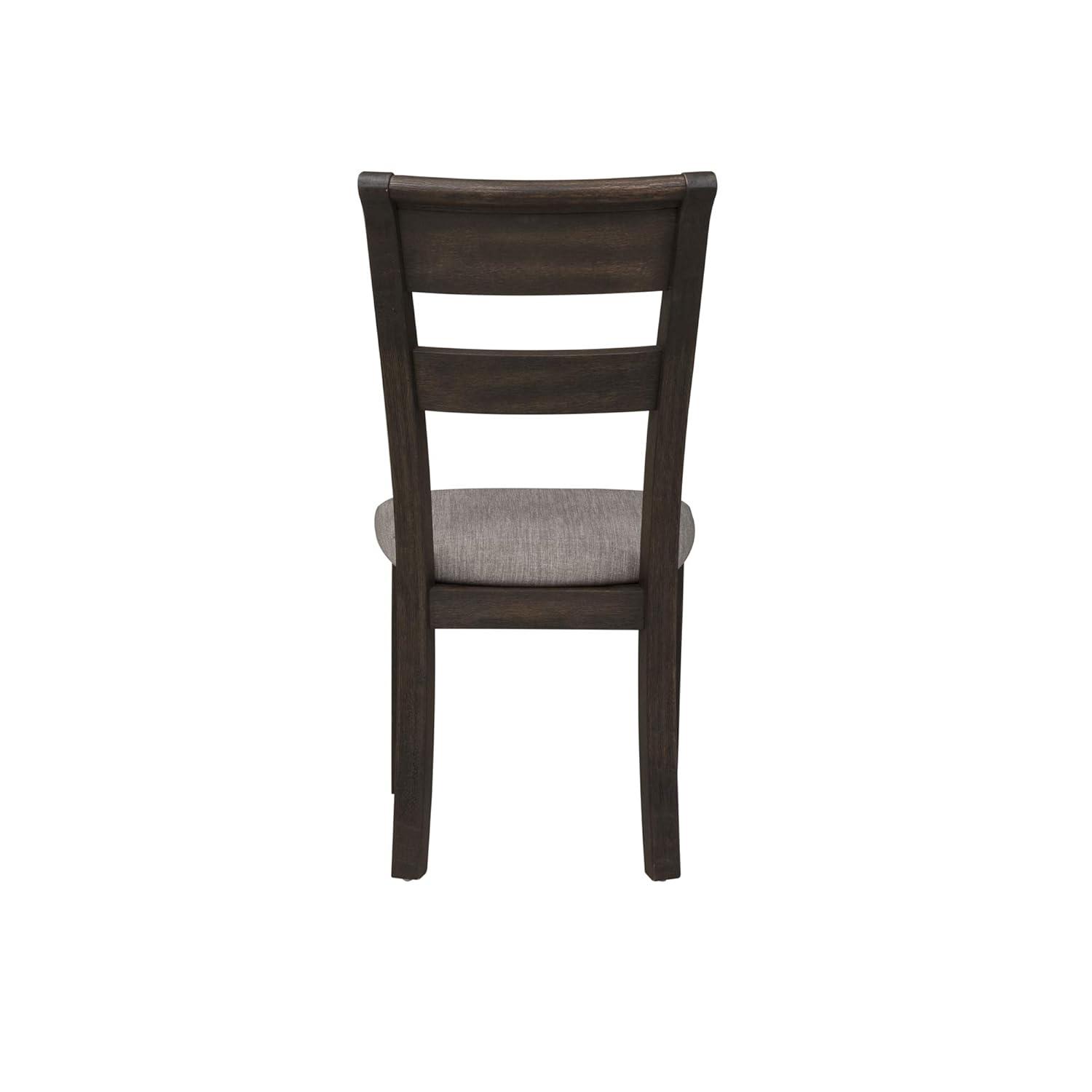 Silla Lateral con Respaldo Salpicado Marrón Oscuro de Puente Doble (RTA), Juego de 2