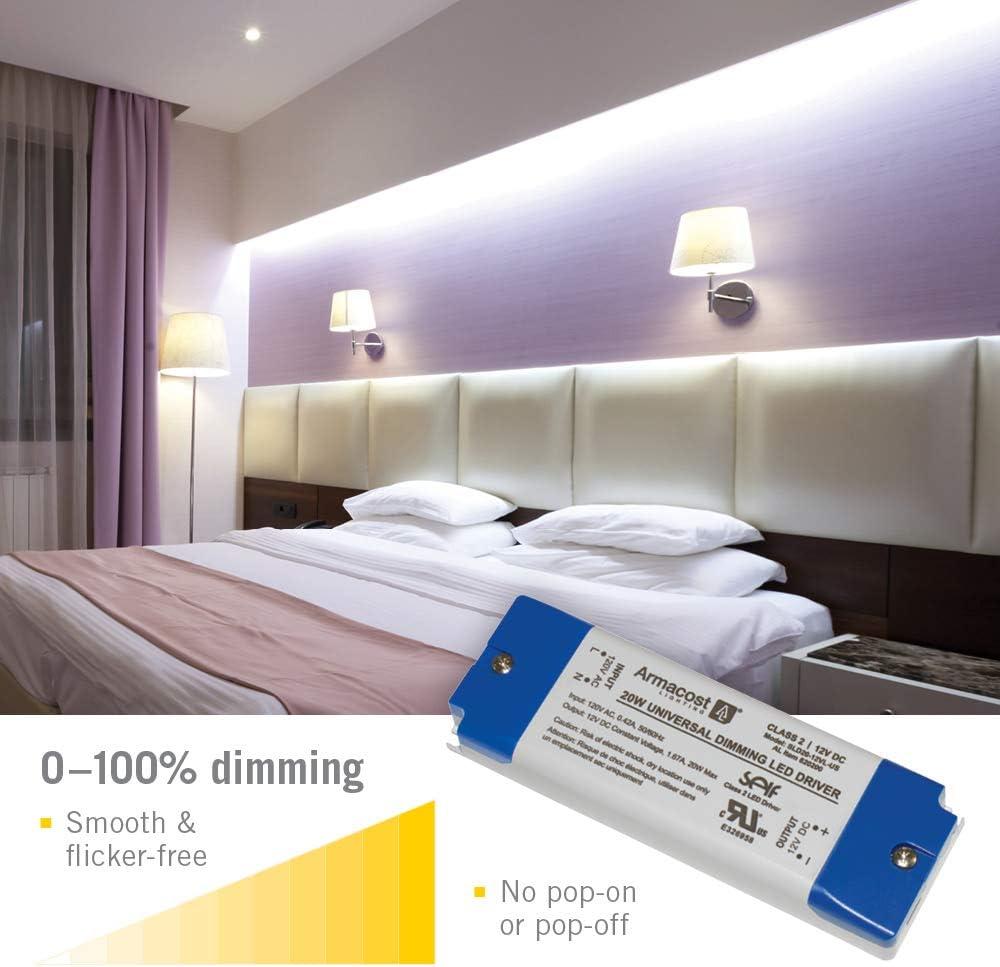 Universal Dimmable LED Driver 12V DC, 20W Electronic Transformer