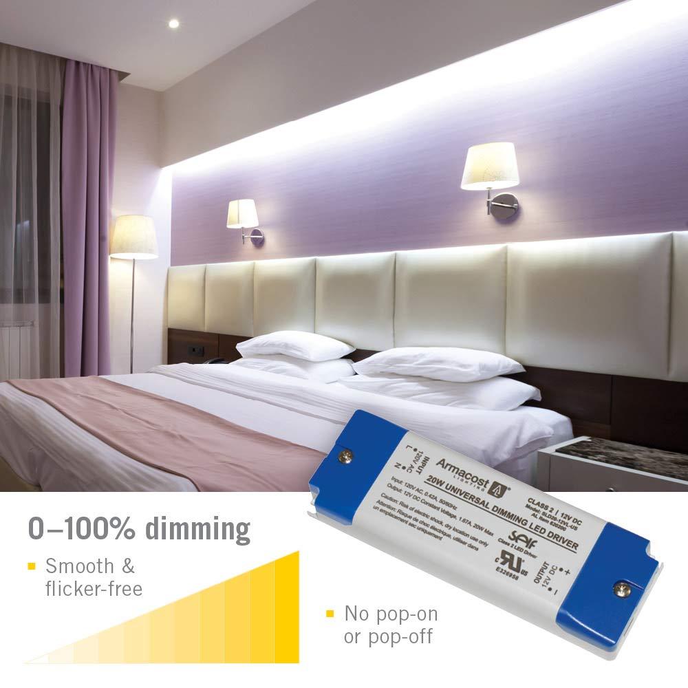 Universal Dimmable LED Driver 12V DC, 20W Electronic Transformer