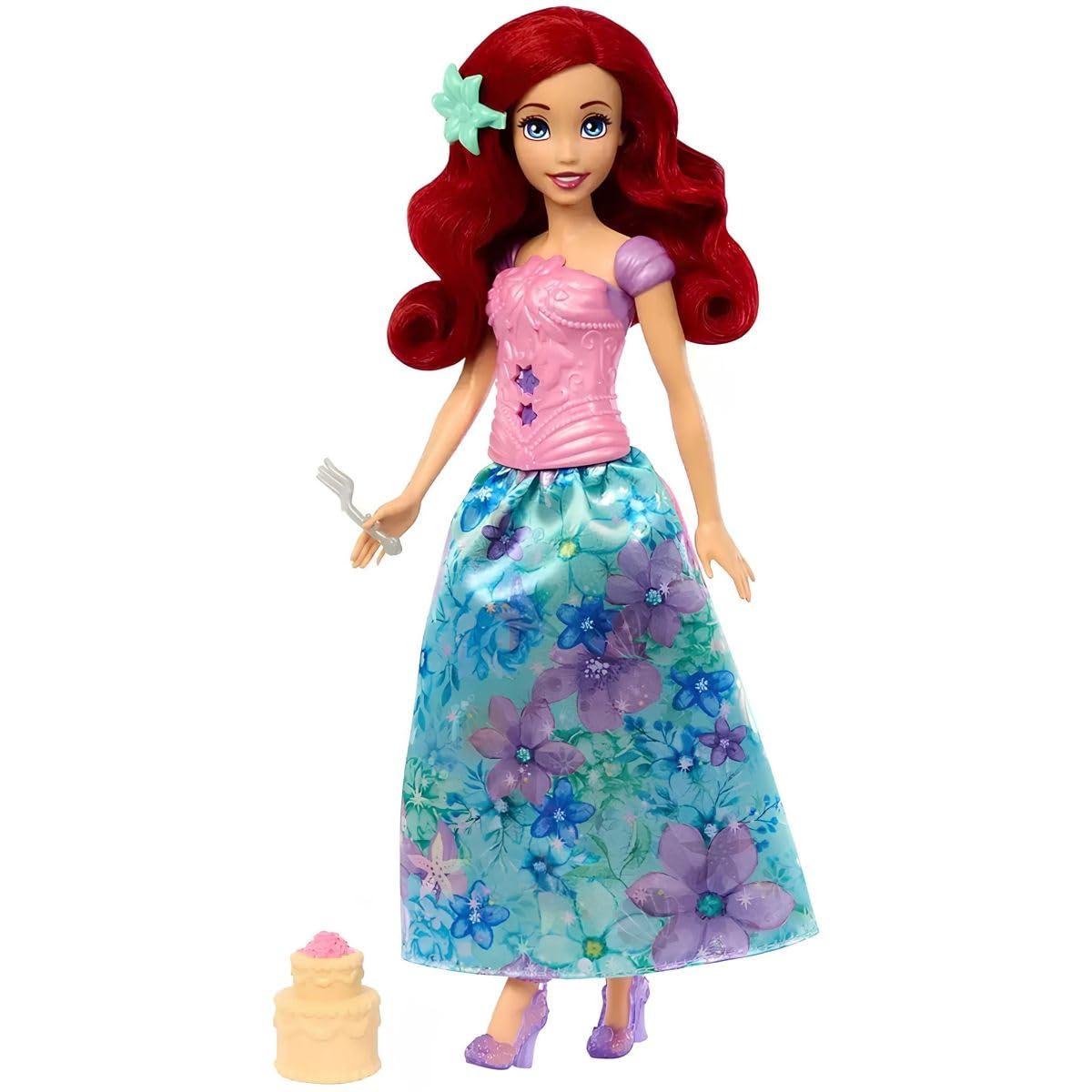 Disney Princess Spin & Reveal Ariel Fashion Doll & Accessories with 11 Surprises