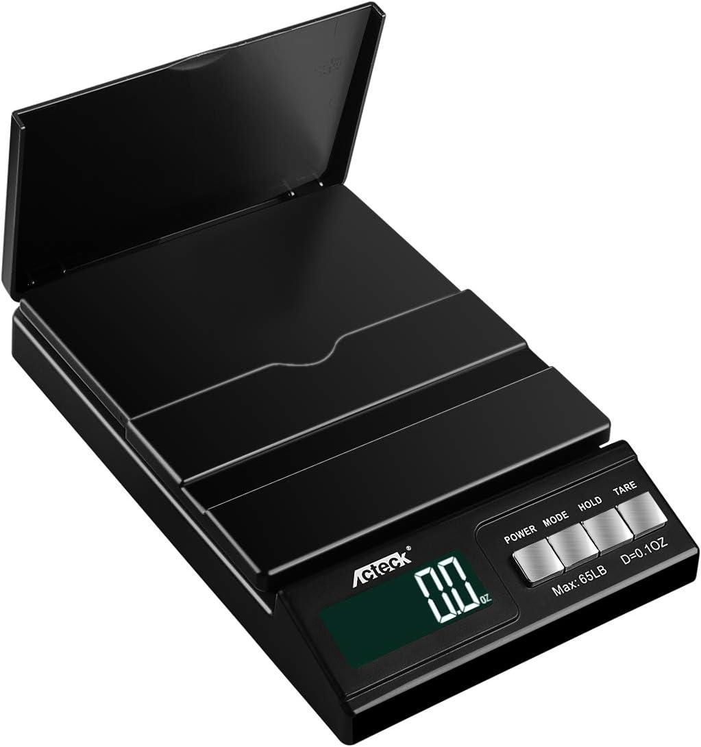 Acteck A-CE65 65LB Digital Shipping Postal Scale with AC Adapter, Black