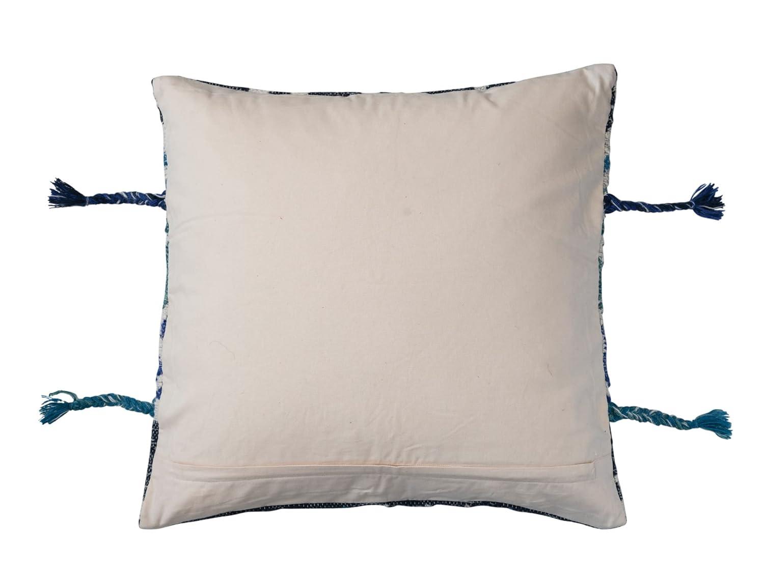 Creative Co-Op Embroidered Cotton Blend Pillow Cover