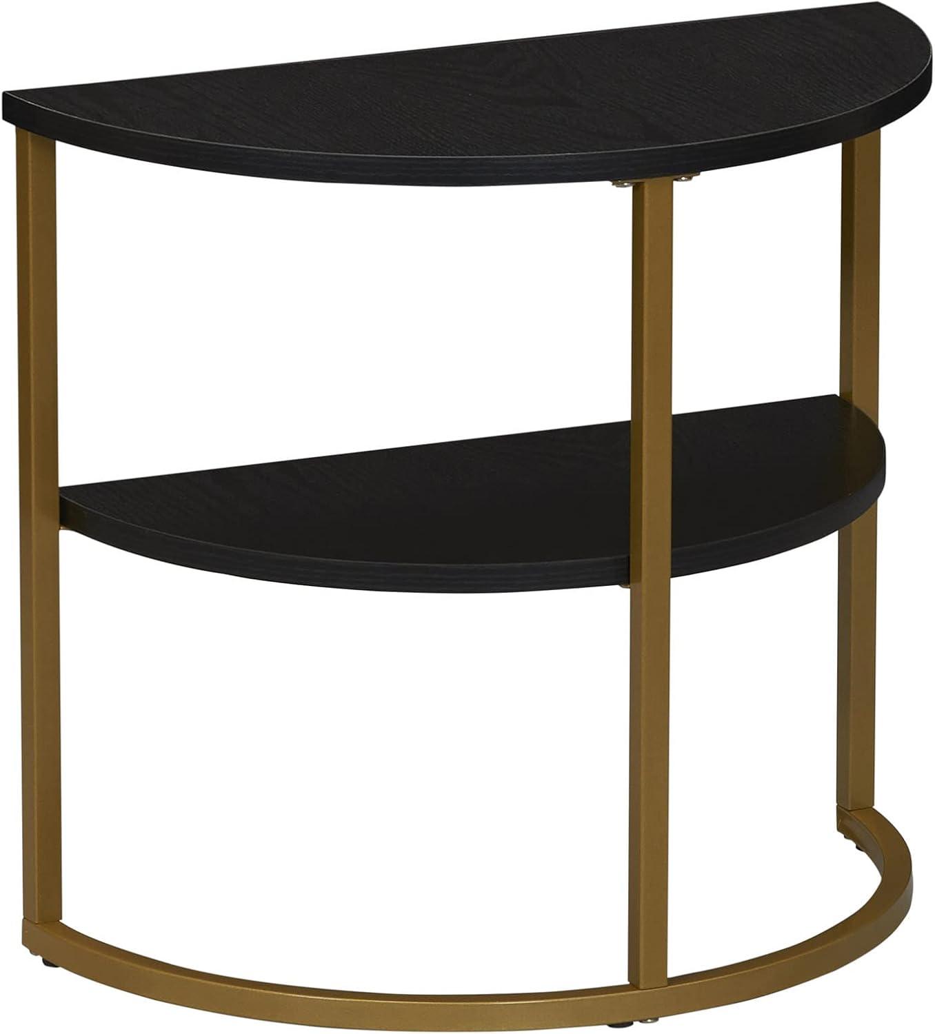 Household Essentials Half Moon Side End Table