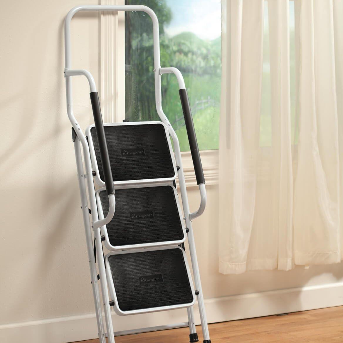 Step Ladder with Handles, 3-Tier