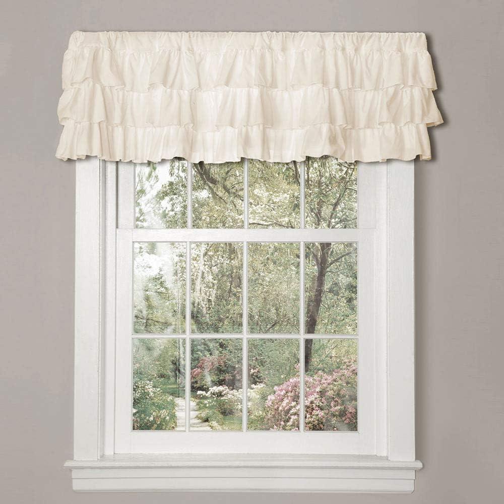 Lush Decor Belle Ruffled 84'' W Window Valance