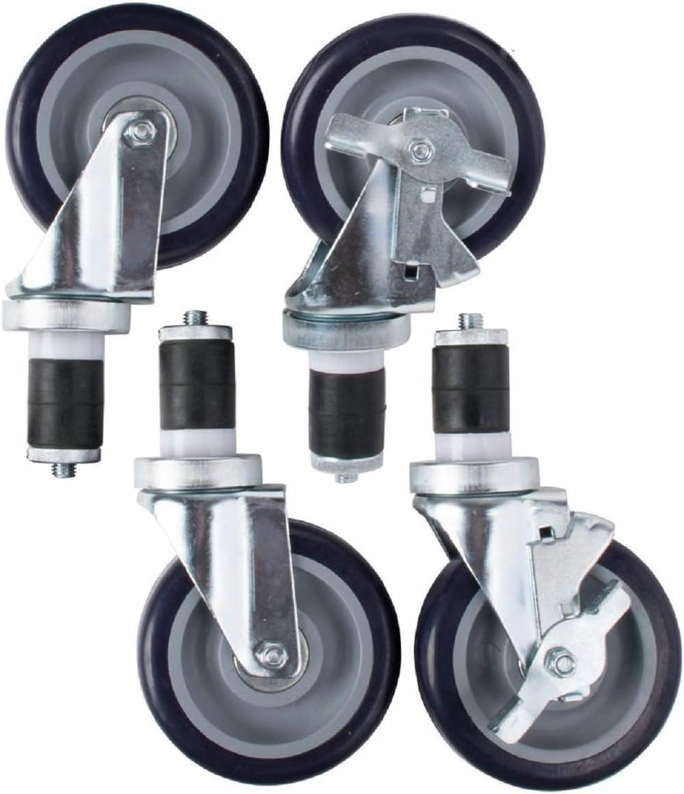 GRIDMANN 4" Caster Wheel Set for Commercial Prep Tables (Set of 4)