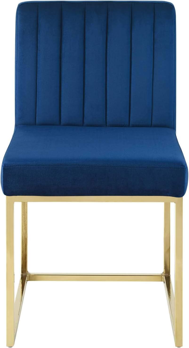Modway Carriage Channel Tufted Sled Base Performance Velvet Dining Chair