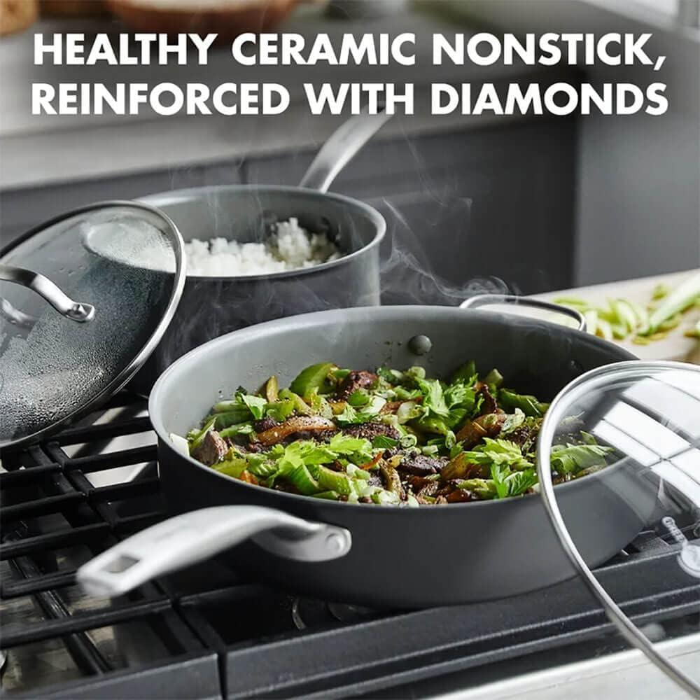 GreenPan Chatham Ceramic Nonstick 5-Piece Cookware Set