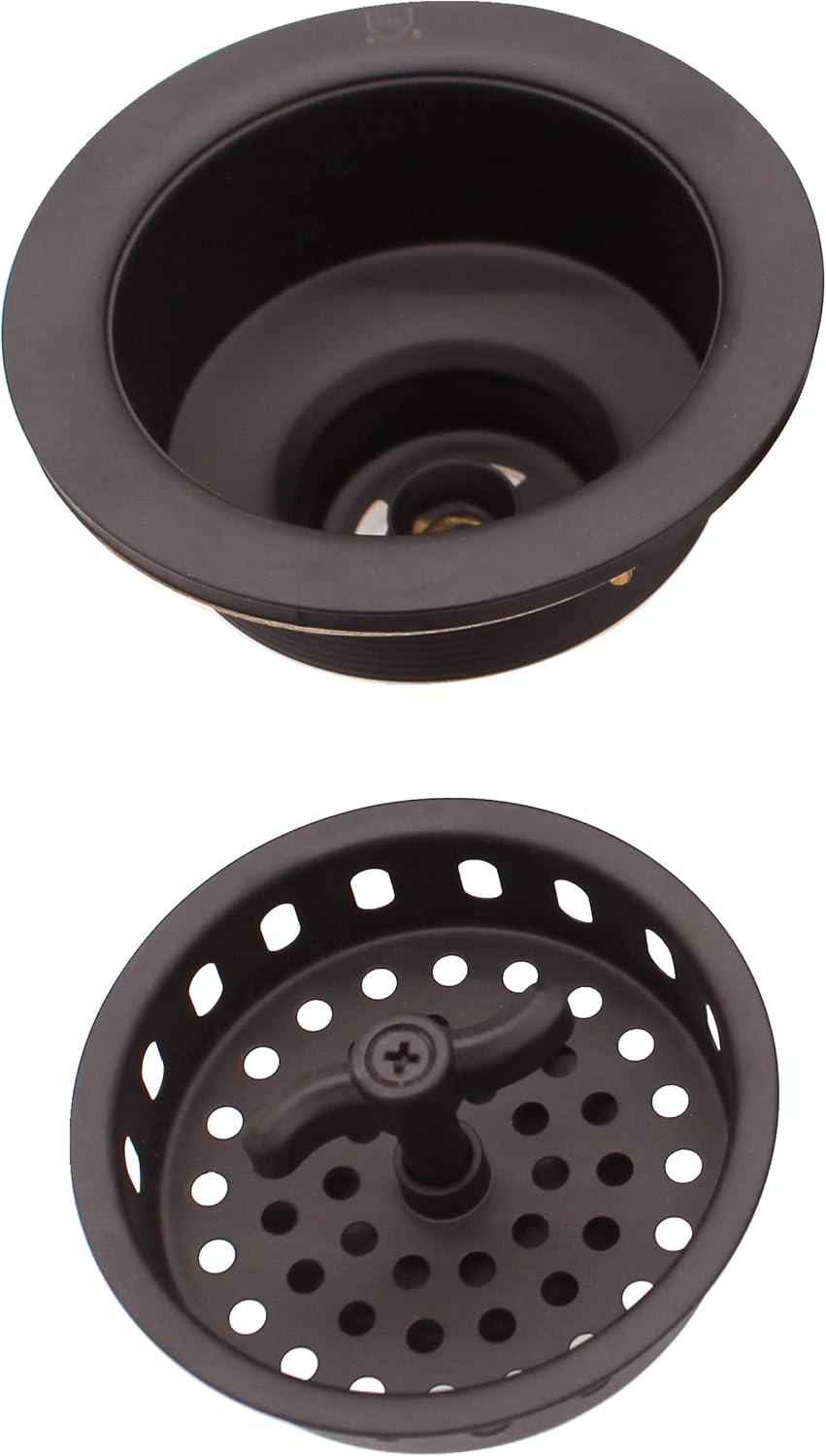 3-1/2" Wing Nut Twist Style Kitchen Sink Basket Strainer