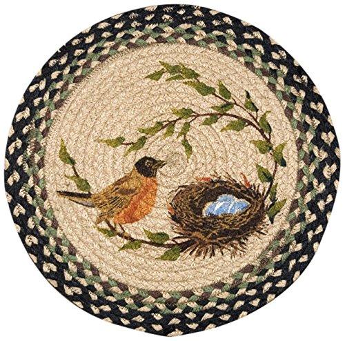 Earth Rugs 49-CH121RN Robins Nest Round Chair Pad