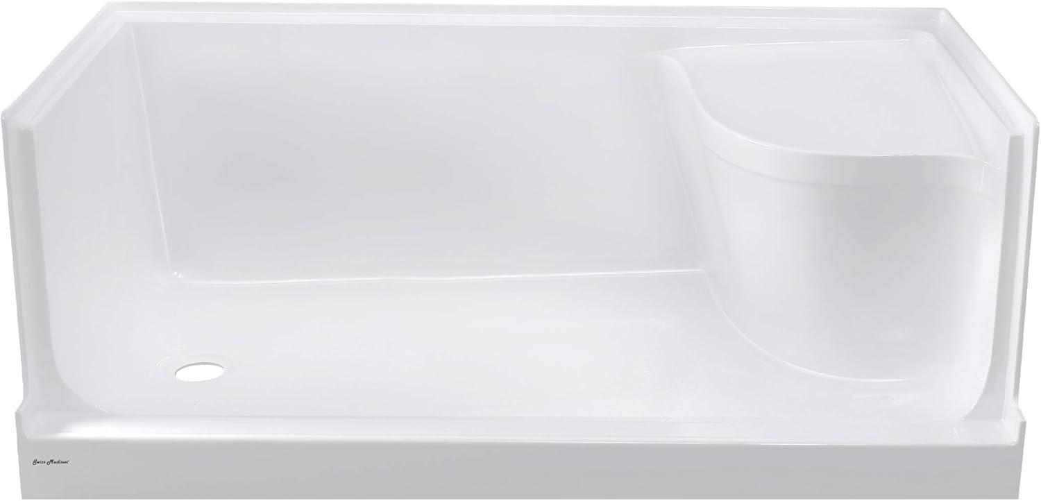 Aquatique 60" x 32" Single Threshold Shower Base