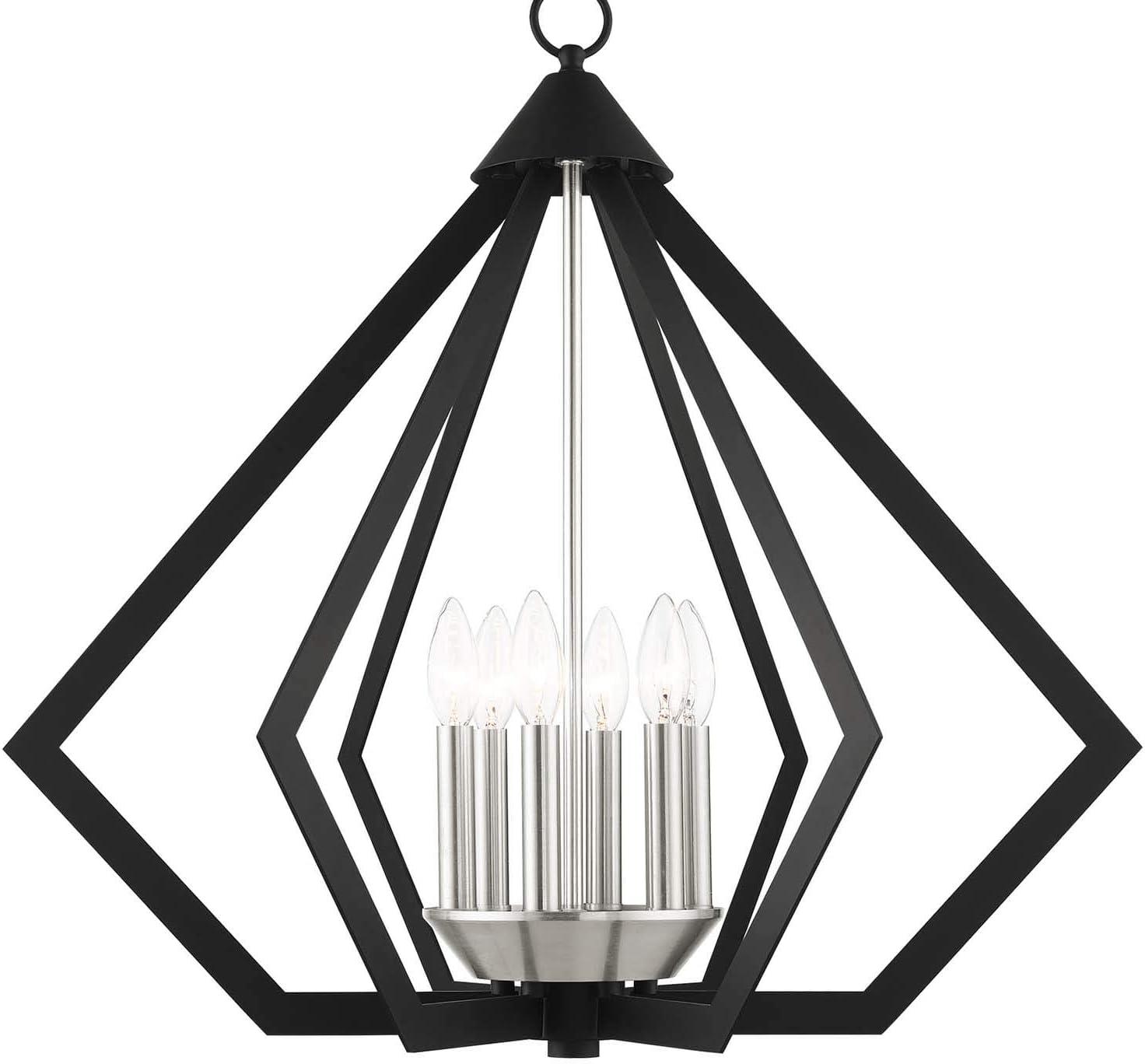 Livex Lighting Prism 6 - Light Chandelier in  Black