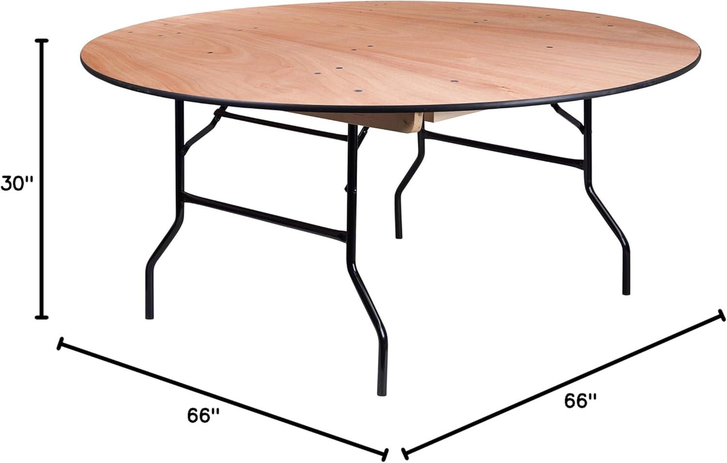 Wofford Round Wooden Folding Event Table by Flash Furniture