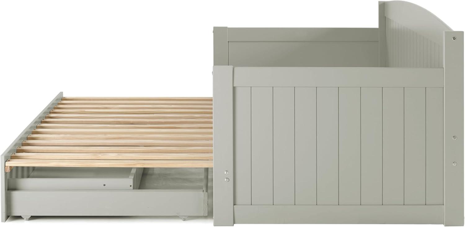 Alaterre Furniture King Harmony Kids' Daybed with Conversion Dove Gray