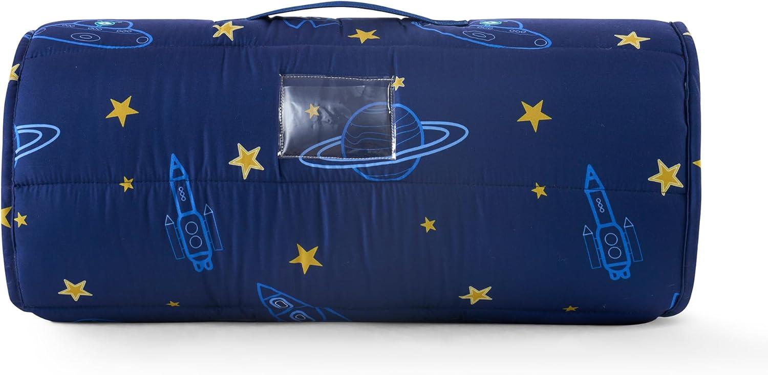 Nap Mat - Out of Space Design Sleeping Bag for Kids with Removable Pillow and Ultra Soft Blanket for Preschool, Daycare, and Sleepovers