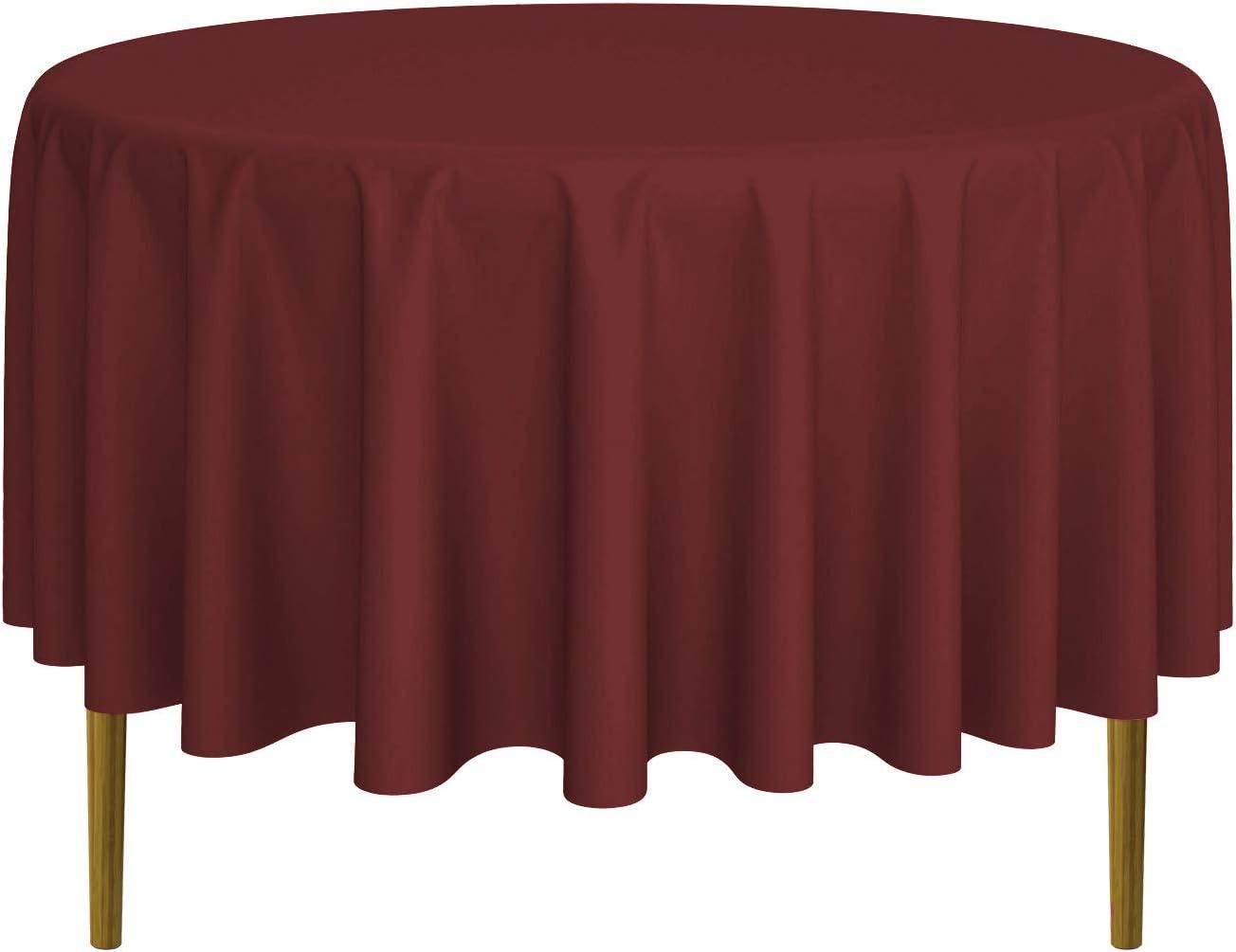 Lann's Linens Solid Color Round Tablecloth