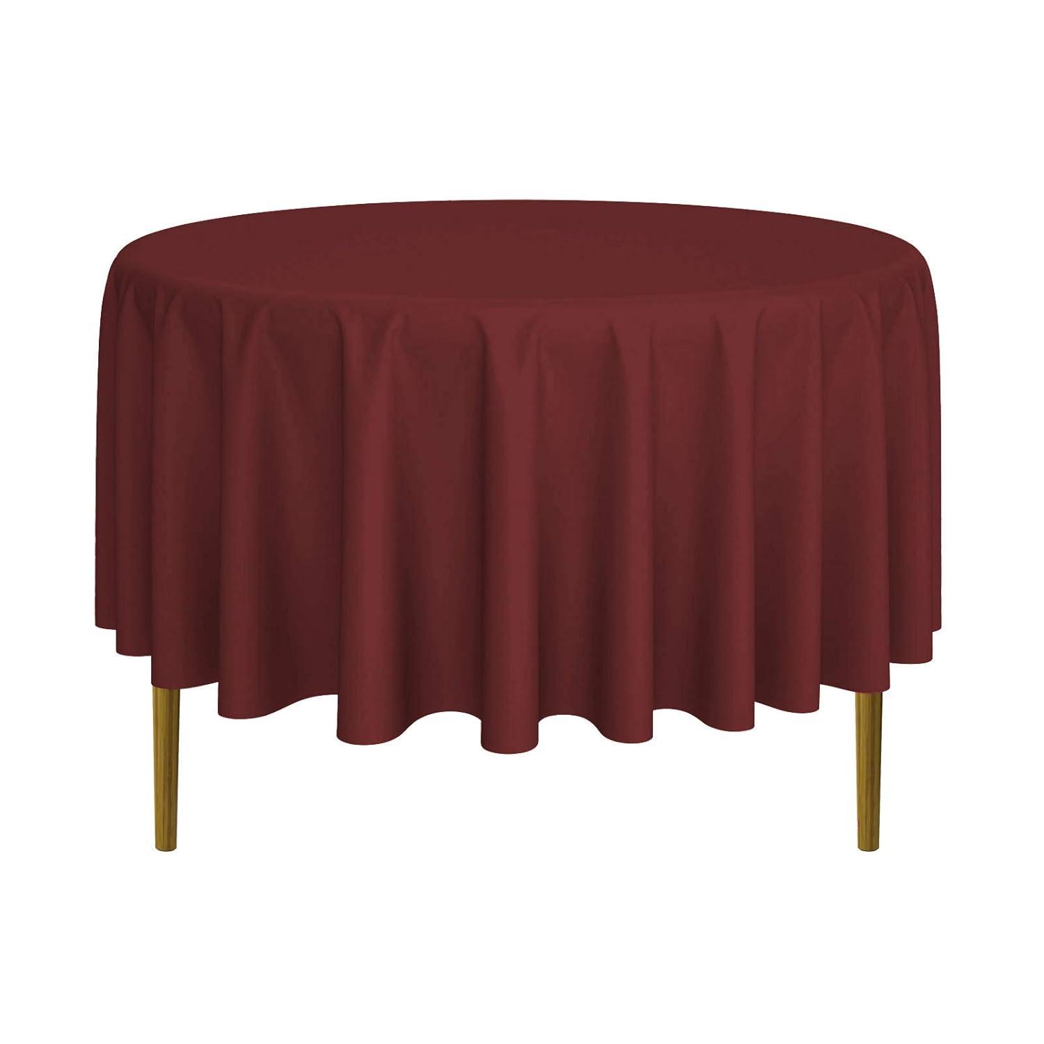 Lann's Linens Solid Color Round Tablecloth