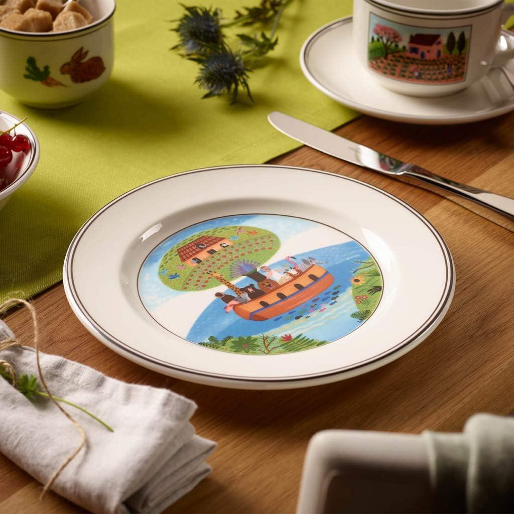 Noah's Ark Design Naif 8.25" Porcelain Salad Plate