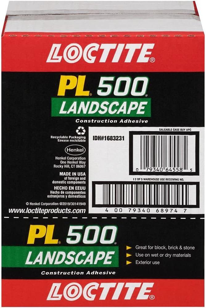 Loctite PL 500 Tan Landscape Block Adhesive 10 oz Cartridge