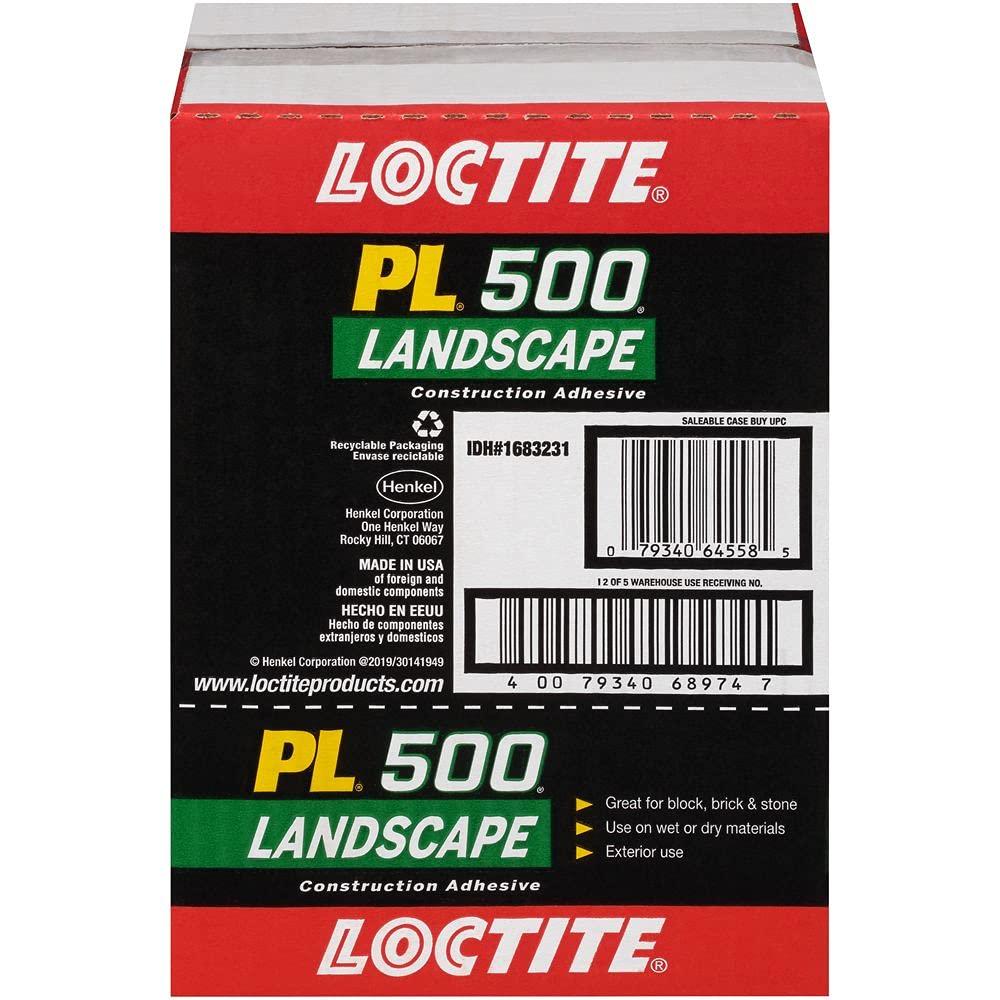 Loctite Landscape Block Adhesive, Paste, Acetone, Beige/Tan, 10 oz Tube