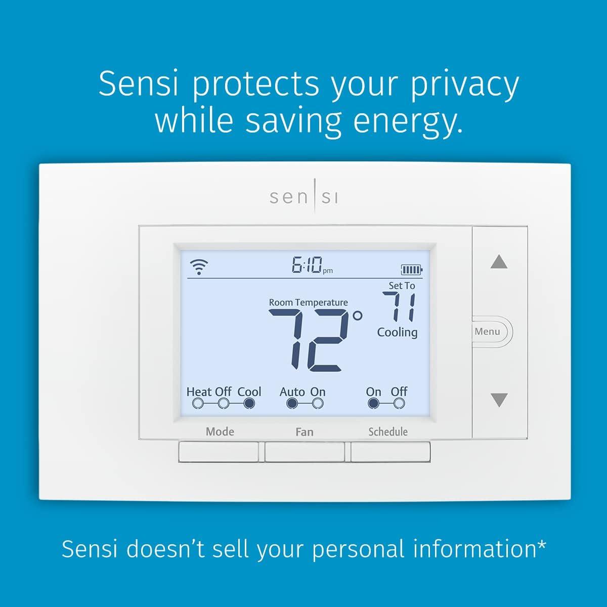 Sensi Smart Programmable Wi-Fi Thermostat-White