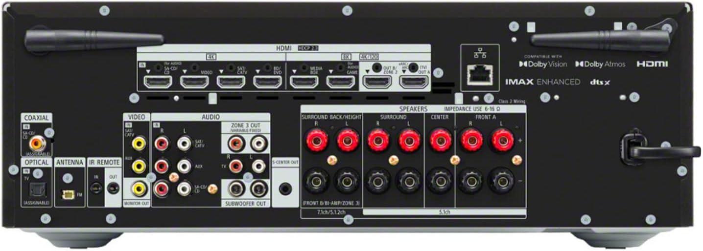 Sony STR-AN1000 7.2 Channel 8K Av Receiver with Speaker Accessory Kit Bundle