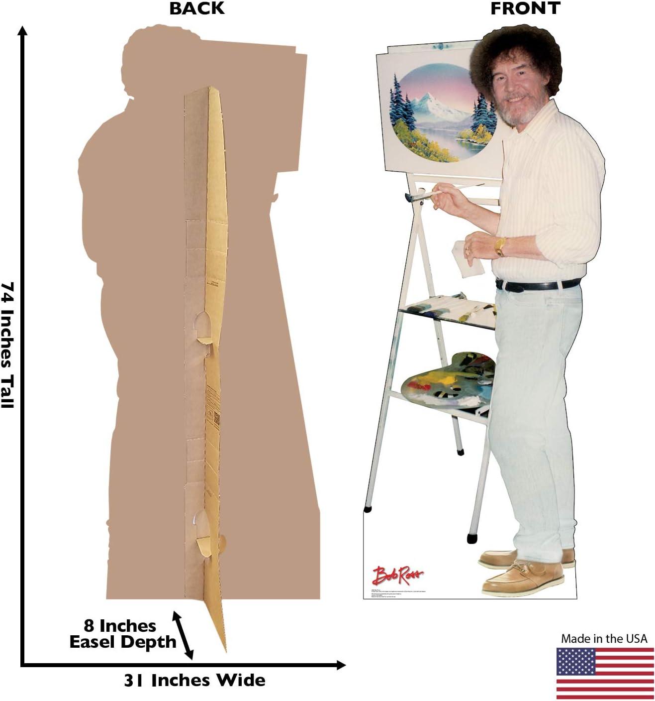 Bob Ross Life-Size Talking Cardboard Standup with Voice Box