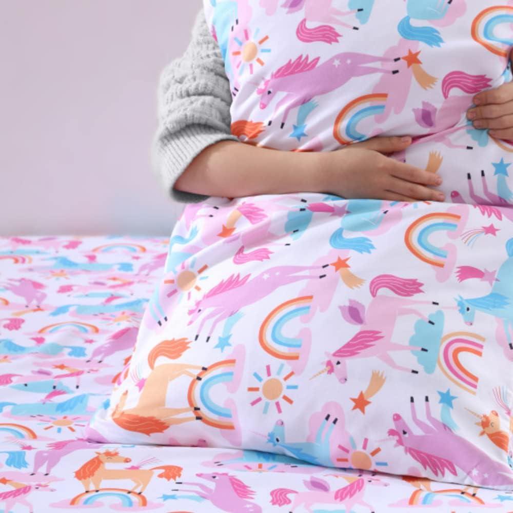 Unicorn Pink Microfiber Sheet Set