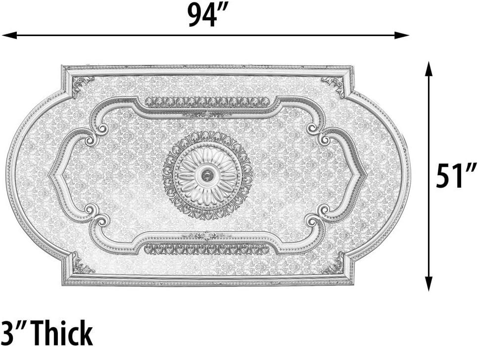 AFD Blanco Rectangular Chandelier Ceiling Medallion 94 inches