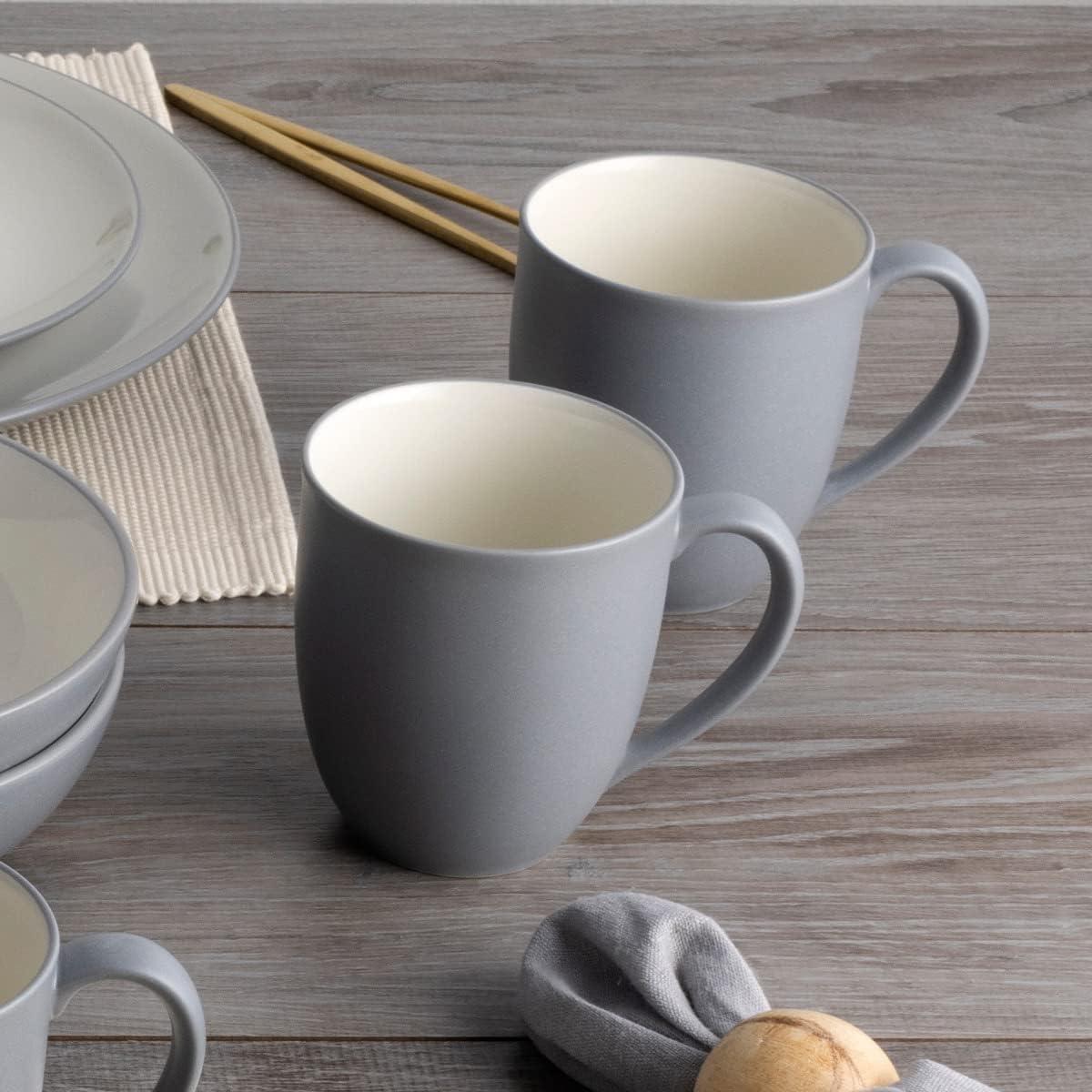 Noritake Colorwave Slate Set of 4 Mugs, 12 oz.