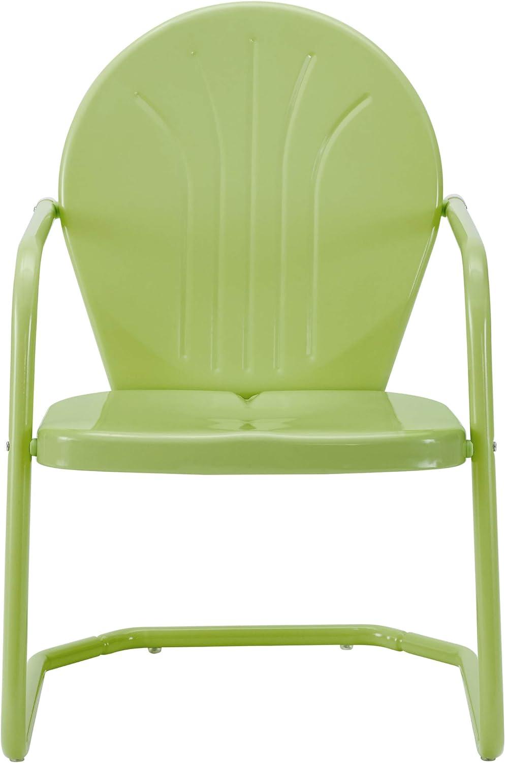 Key Lime Retro Metal Outdoor Lounge Chair