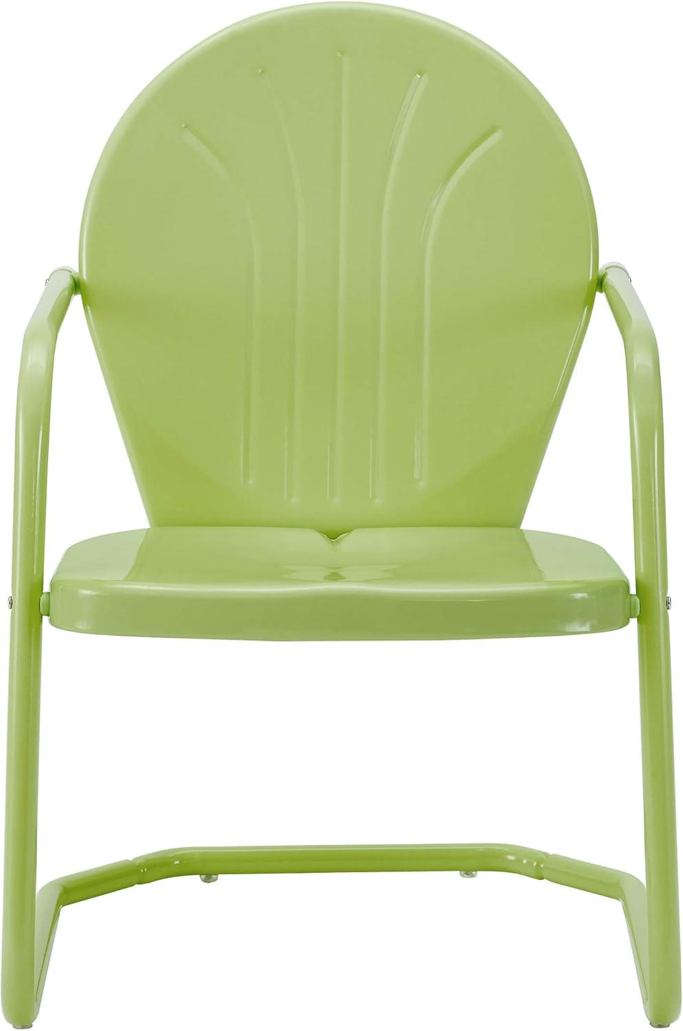 Key Lime Retro Metal Outdoor Lounge Chair