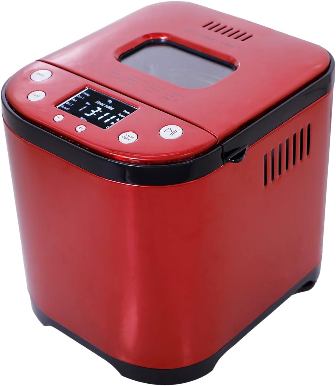 CULINARY CHEF Automatic Bread Maker, Red