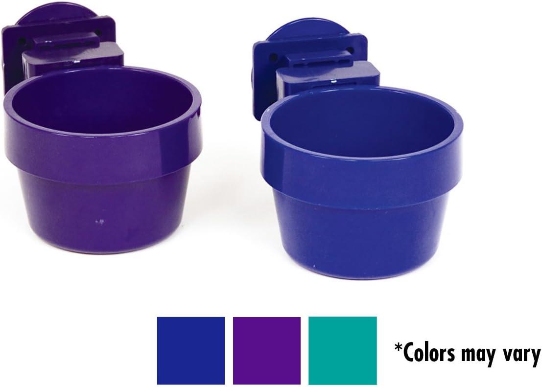 Ware Plastic Slide-N-Lock Small Pet Crock, 10 Ounce, Assorted Colors (1 Pack)